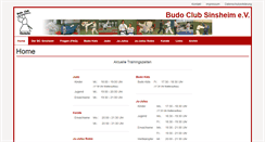 Desktop Screenshot of budo-club-sinsheim.de
