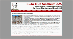 Desktop Screenshot of fight.budo-club-sinsheim.de